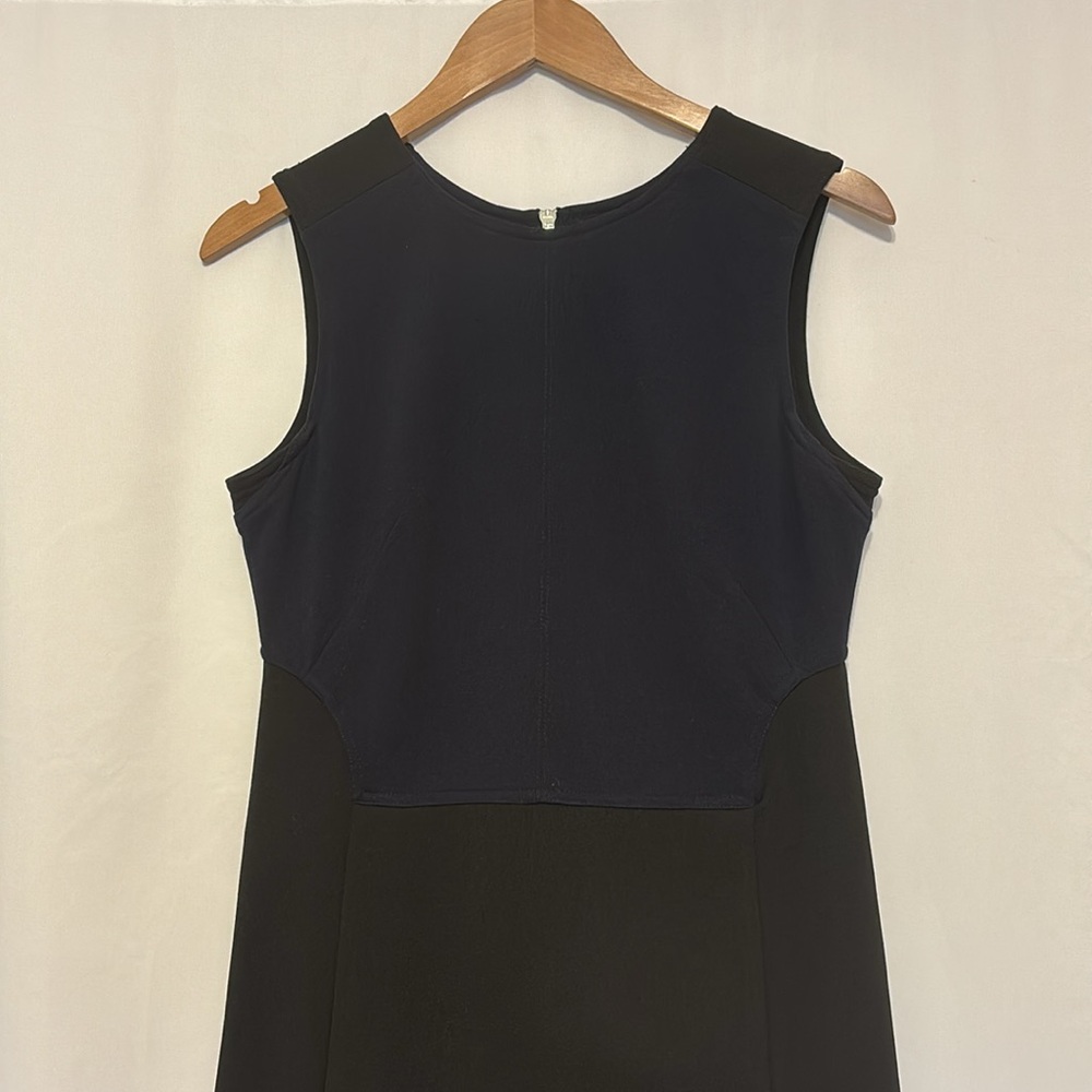 KF/KaufmanFranco Exposed Zipper Colorblock Sleeveless Dress Navy & Black size 6‎ - Picture 6 of 13